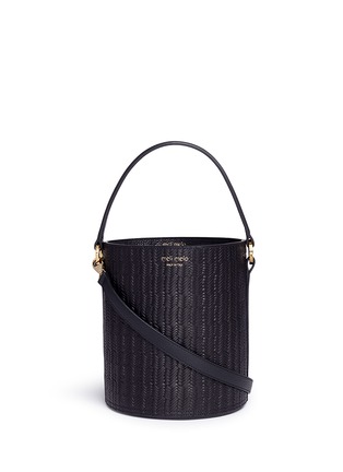 Main View - Click To Enlarge - 71172 - 'Santina' woven effect leather bucket bag