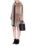 Figure View - Click To Enlarge - 71172 - 'Santina' woven effect leather bucket bag