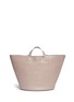 Main View - Click To Enlarge - 71172 - 'Rosalia' woven effect leather trapeze tote