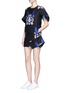 Figure View - Click To Enlarge - HELEN LEE - 'Bad Bunny' jacquard dress