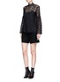 Figure View - Click To Enlarge - MACGRAW - Bell sleeve guipure lace top
