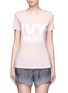 Main View - Click To Enlarge - TOPSHOP - Logo print crew neck T-shirt