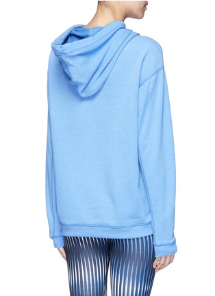 Back View - Click To Enlarge - TOPSHOP - Logo print French terry hoodie