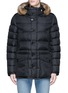 Main View - Click To Enlarge - MONCLER - 'Cluny' detachable coyote fur hood down jacket