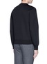 Back View - Click To Enlarge - MONCLER - Taped star cotton neoprene sweatshirt