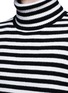 Detail View - Click To Enlarge - MONCLER - Stripe virgin wool turtleneck sweater
