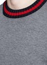 Detail View - Click To Enlarge - MONCLER - Contrast trim cotton neoprene sweatshirt