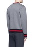 Back View - Click To Enlarge - MONCLER - Contrast trim cotton neoprene sweatshirt