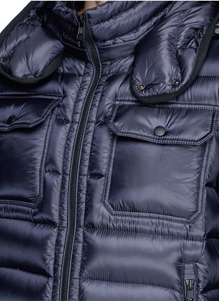 Detail View - Click To Enlarge - MONCLER - 'Valence' detachable hood puffer down jacket
