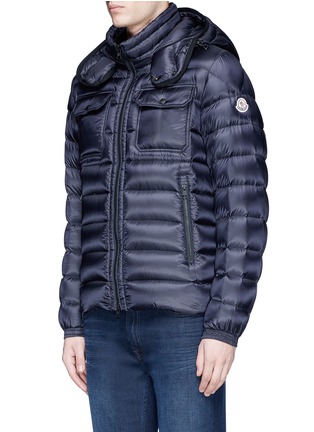 Front View - Click To Enlarge - MONCLER - 'Valence' detachable hood puffer down jacket