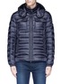 Main View - Click To Enlarge - MONCLER - 'Valence' detachable hood puffer down jacket