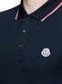 Detail View - Click To Enlarge - MONCLER - Long sleeve cotton piqué polo shirt