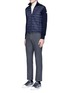 Figure View - Click To Enlarge - MONCLER - 'Maglione Tricot' down front zip cardigan