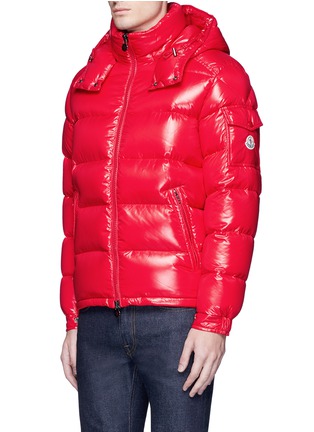 Front View - Click To Enlarge - MONCLER - 'Maya' lacquered down puffer jacket