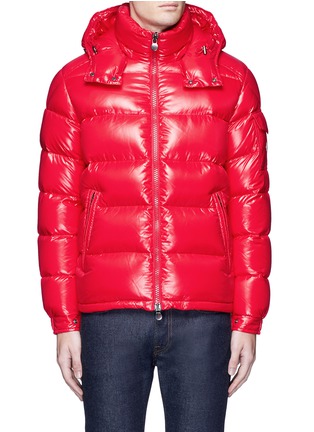 Main View - Click To Enlarge - MONCLER - 'Maya' lacquered down puffer jacket