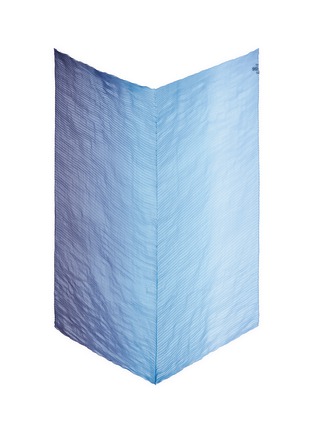 Main View - Click To Enlarge - FRANCO FERRARI - Ombré plissé pleat silk crépon scarf