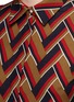 Detail View - Click To Enlarge - GUCCI - Chevron stripe silk-wool shirt