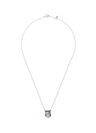 Main View - Click To Enlarge - BAO BAO WAN - Owl' diamond 18k white gold pendant necklace