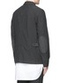 Back View - Click To Enlarge - COMME DES GARÇONS HOMME - Stripe garment dyed cotton blend field jacket