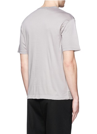 Back View - Click To Enlarge - COMME DES GARÇONS HOMME - Patchwork garment dyed cotton jersey T-shirt