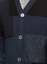 Detail View - Click To Enlarge - COMME DES GARÇONS HOMME - Patchwork cotton-wool-linen cardigan