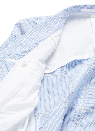  - COMME DES GARÇONS HOMME - Stripe patchwork soft cotton blazer