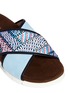 Detail View - Click To Enlarge - MSGM - Beaded suede slide sandals