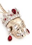 Detail View - Click To Enlarge - ALEXANDER MCQUEEN - Swarovski crystal royal skull earrings