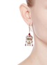 Figure View - Click To Enlarge - ALEXANDER MCQUEEN - Swarovski crystal royal skull earrings