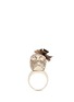 Figure View - Click To Enlarge - ALEXANDER MCQUEEN - Butterfly skull Swarovski crystal ring