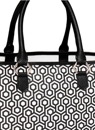 Detail View - Click To Enlarge - MISCHA - 'Shopper' hexagon print coated canvas tote