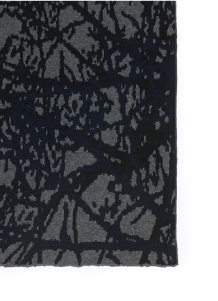 Detail View - Click To Enlarge - LANVIN - Branch print virgin wool scarf