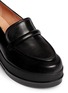 Detail View - Click To Enlarge - CLERGERIE - 'Yokolej' leather wedge platform loafers