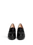 Figure View - Click To Enlarge - CLERGERIE - 'Yokolej' leather wedge platform loafers