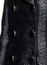 Detail View - Click To Enlarge - ALEXANDER MCQUEEN - Shearling collar embossed rose jacquard jacket