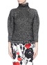 Main View - Click To Enlarge - ALEXANDER MCQUEEN - Fringe hem wool-cashmere turtleneck sweater