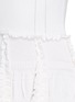 Detail View - Click To Enlarge - ALEXANDER MCQUEEN - Smock frill dense knit flare dress