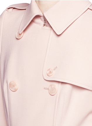 Detail View - Click To Enlarge - ALEXANDER MCQUEEN - Belted wool blend trench coat
