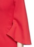 Detail View - Click To Enlarge - ALEXANDER MCQUEEN - Petal sleeve wool crepe dress
