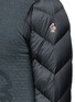Detail View - Click To Enlarge - MONCLER - Quilted down sleeve logo sweatshirt