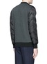 Back View - Click To Enlarge - MONCLER - Quilted down sleeve logo sweatshirt