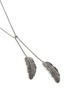 Detail View - Click To Enlarge - VALENTINO GARAVANI - Feather pendant open chain necklace