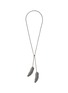 Main View - Click To Enlarge - VALENTINO GARAVANI - Feather pendant open chain necklace