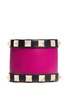 Main View - Click To Enlarge - VALENTINO GARAVANI - 'Rockstud' colourblock leather bracelet