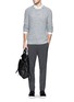 Figure View - Click To Enlarge - THEORY - 'Erec' gauge knit sweater