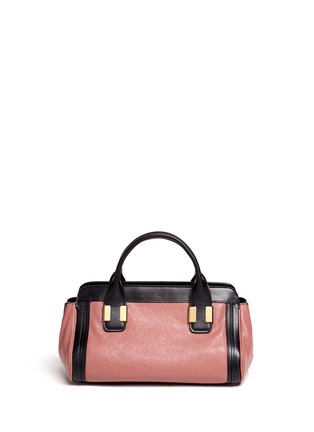 Back View - Click To Enlarge - CHLOÉ - Alice two-tone small leather bag