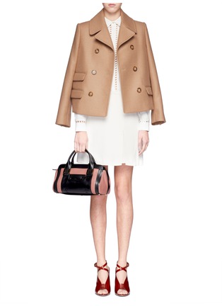 Figure View - Click To Enlarge - CHLOÉ - Alice two-tone small leather bag