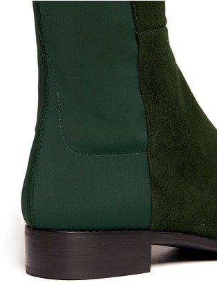 Detail View - Click To Enlarge - STUART WEITZMAN - '5050' elastic-back suede boots