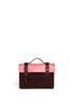 Back View - Click To Enlarge - SEVENTY EIGHT PERCENT - Zazie leather canvas mini satchel
