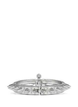 Back View - Click To Enlarge - ALEXANDER MCQUEEN - Skull spike stud bangle